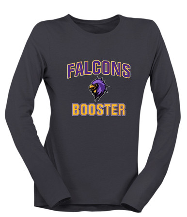 Monroe Falcons Sideview Booster Women's Premium LS T-Shirt