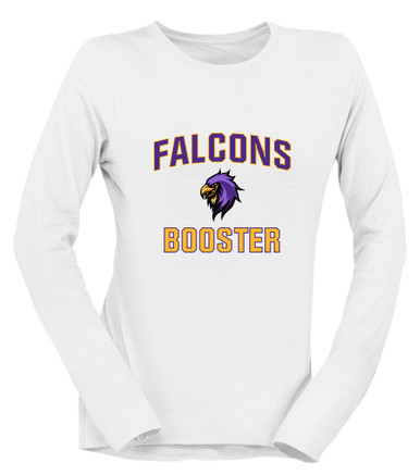 Monroe Falcons Sideview Booster Women's LS T-Shirt
