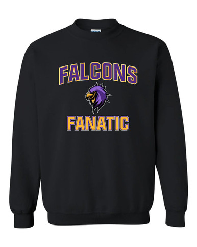 Monroe Falcons Sideview Fanatic Men's Sweatshirt