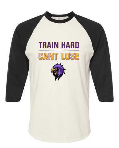 Monroe Falcons Sideview Train Hard, Can't Lose Women's Baseball T-Shirt
