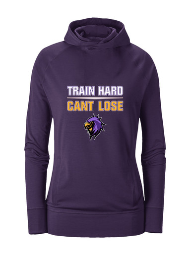 Monroe Falcons Sideview Train Hard, Can't Lose Women's Hoodie
