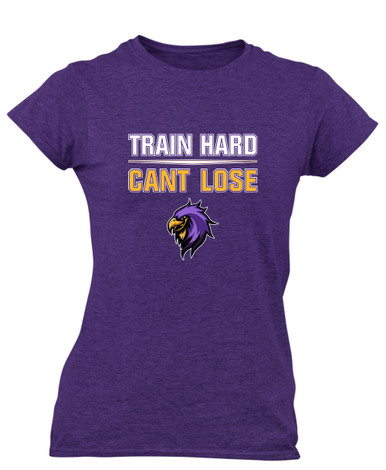 Monroe Falcons Sideview Train Hard, Can't Lose Women's SS T-Shirt