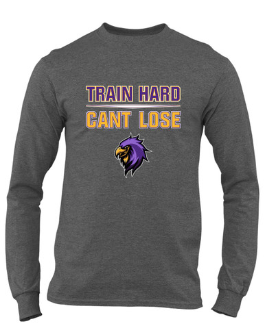 Monroe Falcons Sideview Train Hard, Can't Lose Men's LS T-Shirt