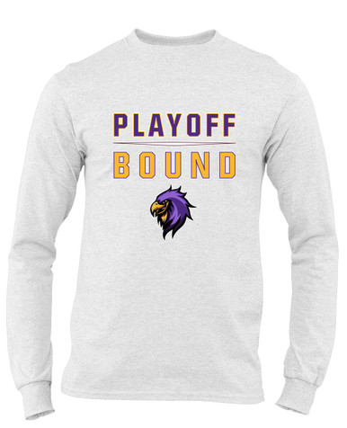 Monroe Falcons Sideview Playoff Bound Men's LS T-Shirt