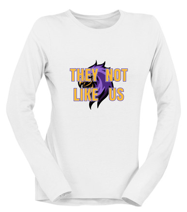 Monroe Falcons Sideview They Not Like Us #2 Women's Premium LS T-Shirt