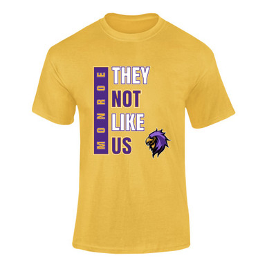 Monroe Falcons Sideview They Not Like Us #1 Men's SS T-Shirt