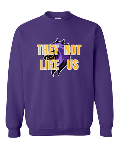 Monroe Falcons Sideview They Not Like Us #2 Men's Sweatshirt