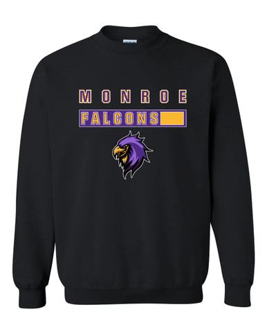 Monroe Falcons Sideview Mascot #7 Men's Sweatshirt