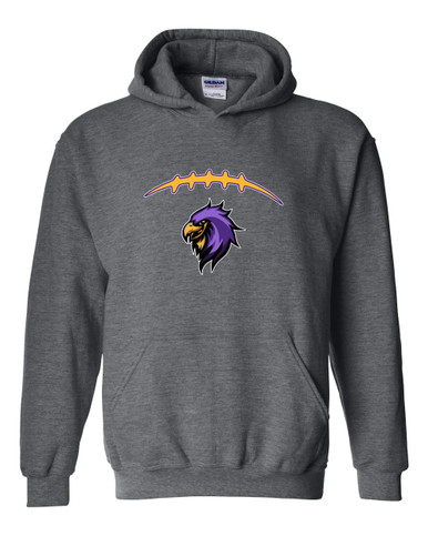 Monroe Falcons Sideview Football #2 Men's Hoodie