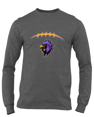 Monroe Falcons Sideview Football #2 Men's LS T-Shirt