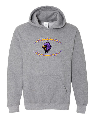 Monroe Falcons Sideview Football #3 Men's Hoodie