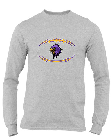 Monroe Falcons Sideview Football #3 Men's Premium LS T-Shirt