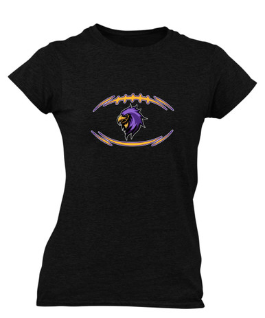 Monroe Falcons Sideview Football #3 Women's SS T-Shirt