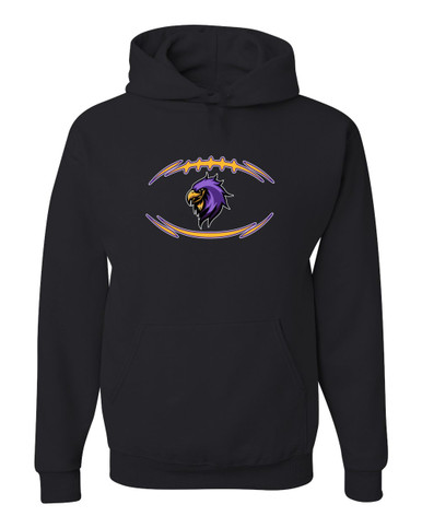 Monroe Falcons Sideview Football #3 Men's Premium Hoodie