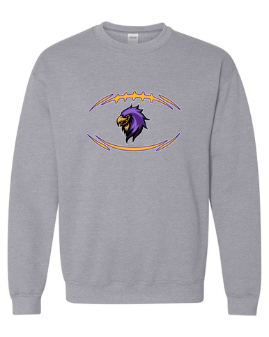 Monroe Falcons Sideview Football #3 Men's Sweatshirt