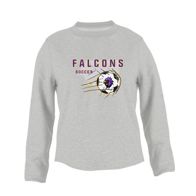 Monroe Falcons Sideview Soccer #2 Women's Sweatshirt