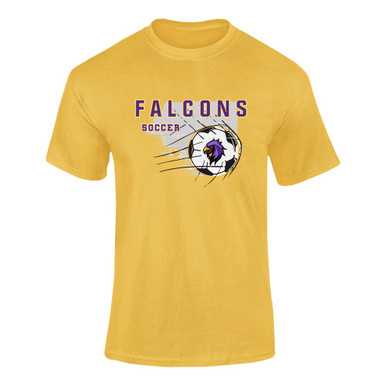 Monroe Falcons Sideview Soccer #2 Men's SS T-Shirt