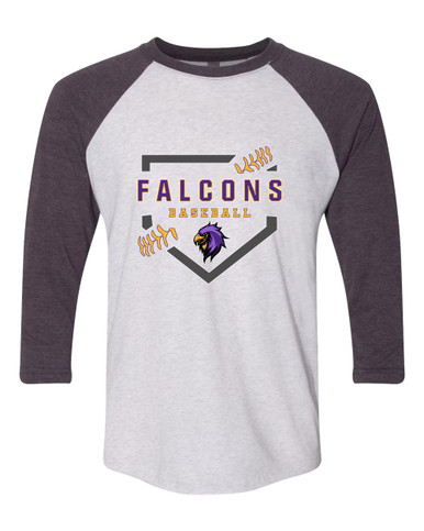 Monroe Falcons Sideview Baseball #2 Women's Baseball T-Shirt