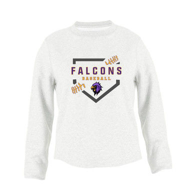 Monroe Falcons Sideview Baseball #2 Women's Sweatshirt