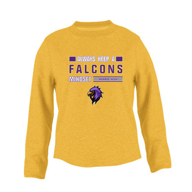 Monroe Falcons Sideview Mindset Women's Sweatshirt