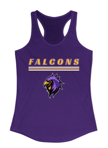 Monroe Falcons Sideview Mascot #8 Women's Tank Top