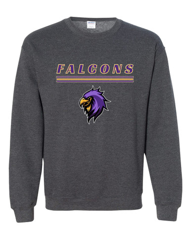 Monroe Falcons Sideview Mascot #8 Men's Sweatshirt