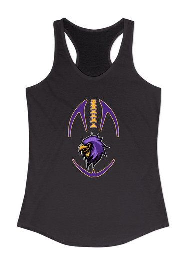 Monroe Falcons Sideview Football #4 Women's Tank Top