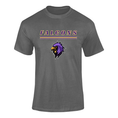 Monroe Falcons Sideview Mascot #8 Men's SS T-Shirt
