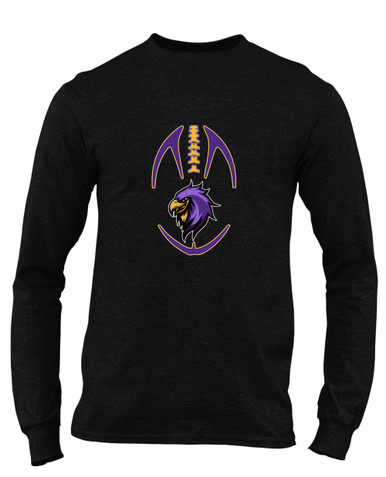 Monroe Falcons Sideview Football #4 Men's Premium LS T-Shirt