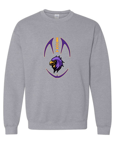 Monroe Falcons Sideview Football #4 Men's Sweatshirt