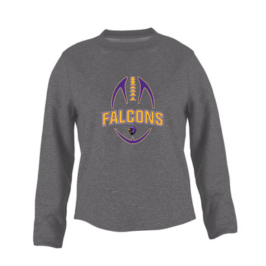 Monroe Falcons Sideview Football #5 Women's Sweatshirt