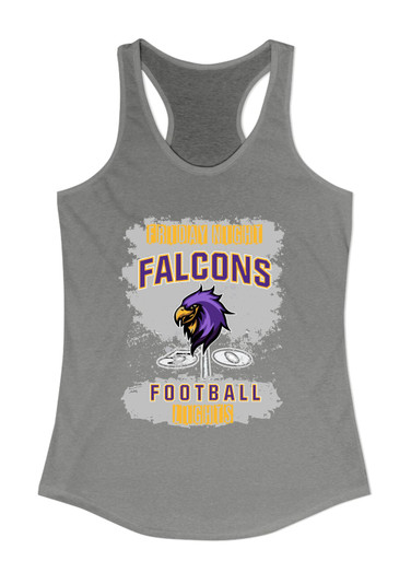 Monroe Falcons Sideview Football #6 Women's Tank Top