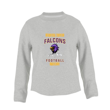 Monroe Falcons Sideview Football #6 Women's Sweatshirt