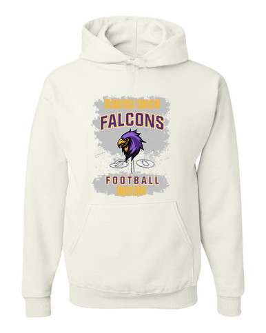 Monroe Falcons Sideview Football #6 Men's Premium Hoodie