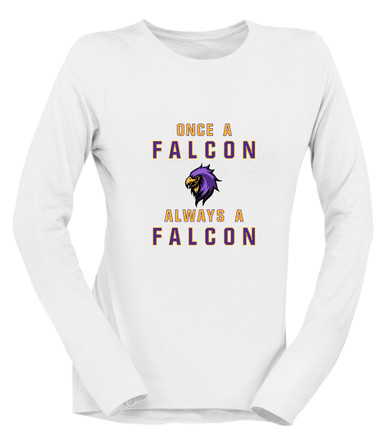 Monroe Falcons Sideview Once A Women's Premium LS T-Shirt