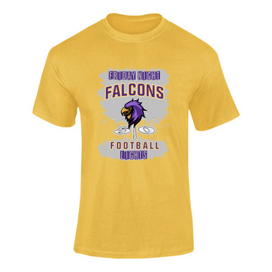 Monroe Falcons Sideview Football #6 Men's SS T-Shirt