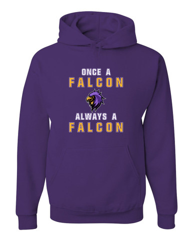 Monroe Falcons Sideview Once A Men's Premium Hoodie