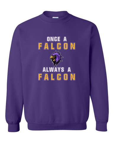 Monroe Falcons Sideview Once A Men's Sweatshirt