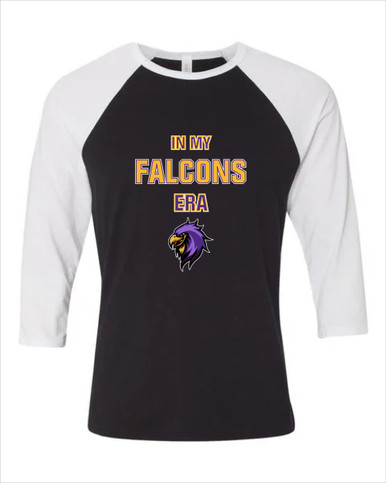 Monroe Falcons Sideview Era #1 Women's Baseball T-Shirt