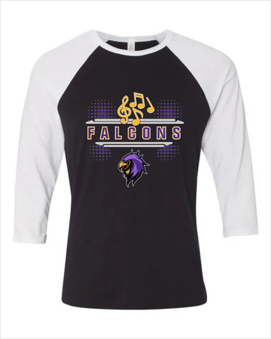 Monroe Falcons Sideview Band # 3 Women's Baseball T-Shirt