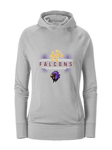 Monroe Falcons Sideview Band # 3 Women's Hoodie