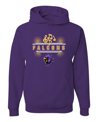 Monroe Falcons Sideview Band # 3 Men's Premium Hoodie
