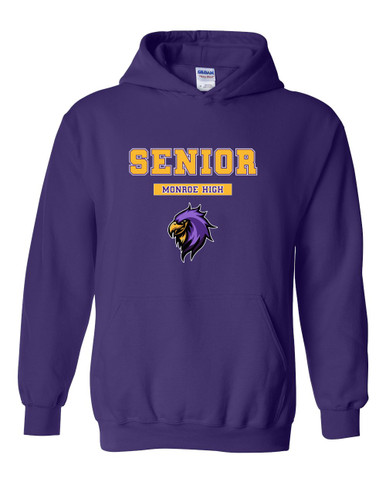 Monroe Falcons Sideview Senior #2 Men's Hoodie
