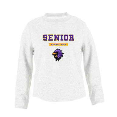 Monroe Falcons Sideview Senior #2 Women's Sweatshirt