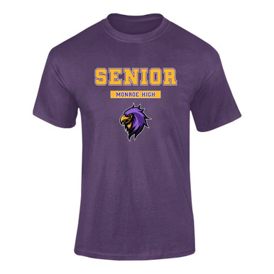 Monroe Falcons Sideview Senior #2 Men's SS T-Shirt