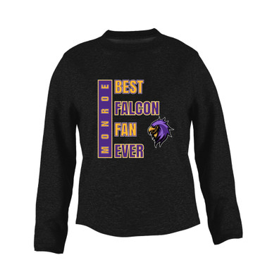Monroe Falcons Sideview Best Falcon Fan Women's Sweatshirt