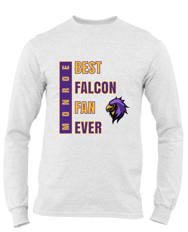 Monroe Falcons Sideview Best Falcon Fan Men's Premium LS T-Shirt