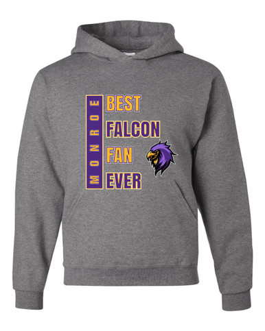 Monroe Falcons Sideview Best Falcon Fan Men's Premium Hoodie