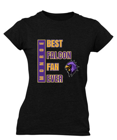 Monroe Falcons Sideview Best Falcon Fan Women's Premium SS T-Shirt