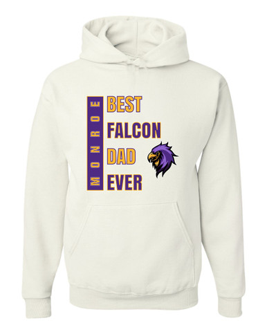 Monroe Falcons Sideview Best Falcon Dad Men's Premium Hoodie